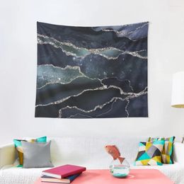 Tapestries Glamour Night Black Milky Way Faux Marble Galaxy I Tapestry Room Decor Aesthetic Decoration