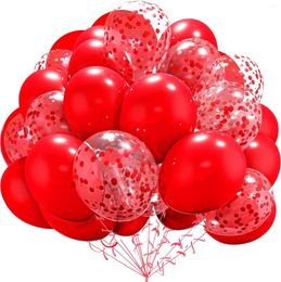 Party Decoration 40pcs 12 Inch Red Sequins And Latex Balloon Set Birthday Wedding Valentine's Day Balloons