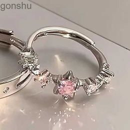 Couple Rings Fashionable Romantic Couple Pink Star Ring Unisex Simple Index Finger Ring Adjustable Valentines Day Gift WX