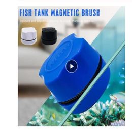 Aquarium Fish Tank Magnetic Clean Brush Glass Floating Algae Scraper Curve Glass Cleaner Scrubber Tool Window Cleaning Magnet9887204