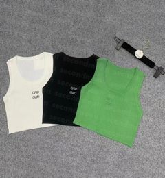 Cropped Top T Shirts Women Knits Tee Knitted Sport Top Tank Tops Woman Vest Yoga Tees8968907