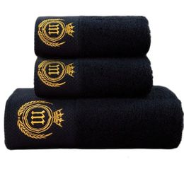 AHSNME Black Highend Custom Face Towel Bath el SPA Nail Salon Barber Customized Name Initials 240420