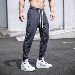 Men's Pants Male Solid Long Trousers Tether Sports Street Casual Slacks Pockets Outdoor Fitness Jogger For Men Hombre