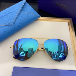 077 Fashion Sunglasses With UV Protection for men and Women Vintage oval Frameless popular Top Quality Come With Case classic sunglasse 3260