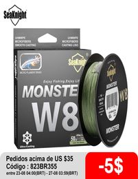 SeaKnight 500M 546YDS 300M MONSTER MANSTER W8 Braided Fishing Lines 8 Weaves Wire Smooth PE Multifilament Line for Fishinga9871738