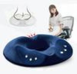 Memory Foam Chair Seat Cushion Office Spinal Alignment Orthopaedic Seat Cushion Car Grid Breathable Chair Pad Washable Cover DBC DH6955320