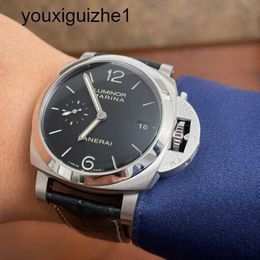 Top Wrist Watch Panerai LUMINOR 1950 Series Limited Automatic Mechanical Men's Watch Back Transparent Storage Date Display Waterproof Watch PAM00392 42mm