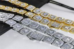 High Quality 18K Yellow White Gold Colour 10mm 1624inches Miami Cuban Link Chain Necklace for Men Women Jewelry3253006