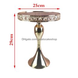 Dishes Plates Crystal Cake Stands Set 2-3 Tiers Mirror Cupcake Stand Dessert Holder With Afternoon Tea Wedding Birthday Party Frui Dhqqs