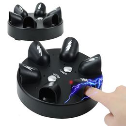 Electric Shock Finger Game Machine Electric Shocking Roulette Cogs Lie Detector Test Punishment Props Polygraph Tricky Kid Toy 240509