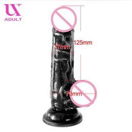 Other Health Beauty Items 6.49 Inch Huge Dildo L16.5cm Fake Dick Big Penis With Suction Female Orgasm Butt Plug s for Women Men Vagina Anal Massage Y240503