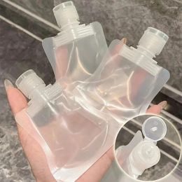 Storage Bottles 5Pcs Shampoo Lotion Dispenser Bags 30ml 50ml 100ml Travel Leakproof Refillable Pouches Liquid Cosmetic Squeeze Container