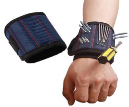 Portable Magnetic Wristband Pocket Belt Pouch Bag Screws Holder Holding Tools Magnetics bracelets Practical Strong Wrist Toolkit3927957