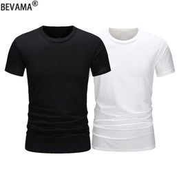Men's T-Shirts Solid Colour loose T-shirt mens summer breathable womens casual sportswear unisex fitness H240508