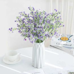 Decorative Flowers Wreaths 5 forks Artificial Flower Plant Gypsophila Hot sales Wedding Bridal bouquet Christmas Home Decor Vase Diy gift Photography prop