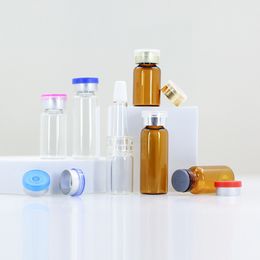 Transparent 5ml amber 2ml glass freeze dried powder bottle for the essence sample tube divided into bottles vial glass bottles