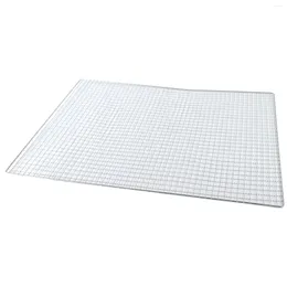 Tools Stainless Steel Camping Cooking BBQ Grate Mesh Net Grill Grid For Japanese Korean Kitchen Accessories