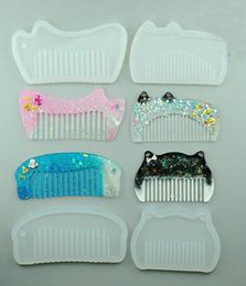 1 piece DIY Clear Silicone for comb Mould For Epoxy Resin with Real Flower Handmade Jewelry Tools resin molds for jewelry4797481