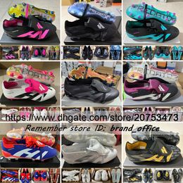 Send With Bag Quality Soccer Football Boots 24 Elite Fold Tongue 30th Anniversary FG Shoes Training Comfortable Leather Hard Sole Football Cleats