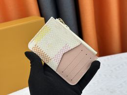 Womens Card case designer key pouch Card Holders Luxury Designer pocket Organiser keychain Coin Purses mens Vintage passport holders Leather purse Key 011