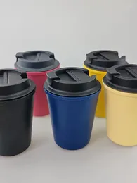 Other Bird Supplies PP Plastic Water Cup Double-layer Anti Scalding Coffee Buckle Leak Proof Double Car Mounted Female