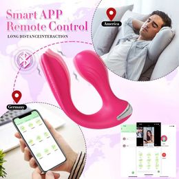 Other Health Beauty Items Bluetooth APP Vibrator for Women Butt Plug G Spot Dildo Prostate Massager Wearable Anal Plug s for Adults Couples Y240503