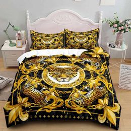 Bedding sets Chain Baroque Pattern Bohemian Bedding Supplies Small Single Double Bed Large Linen Bedding Supplies Adult and Childrens Duvet Cover J240507