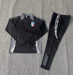 2023 2024 2025 Italy Tracksuit Mens Kids Soccer Jersey Kit Italia Soccer Sets 23 24 Full Zipper Football Training Suit Tracksuits Jacket Chandal Futbol Survetem 2Bf
