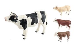 Cattle Figurine Garden Miniatures kids cognitive simulation farm animal cow model Fleweich bull Charolais cow pasture ornaments 240509