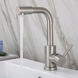 Bathroom Sink Faucets 304 Stainless Steel Basin Faucet Tap Cold And Mixing Water Commercial Washbasin Countertop Instal