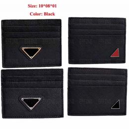 With Box Fashion Credit Card Holder Genuine Saffiano Leather Cardholder Wallet Business Money Clip Coin Purse for Men and Women 2022 219u