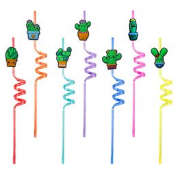 Disposable Cups Sts Cactus Themed Crazy Cartoon Drinking Goodie Gifts For Kids Party Christmas Favours Birthday Decorations Summer Supp Othum