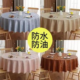 Table Cloth Tablecloth No-wash Simple Solid Colour Large Round Square