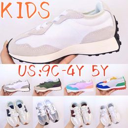 Kids Shoes N327 Running 327 Sneakers Bandier Sea Salt Light Grey Wheat Multicolor Beige Infants Black Khaki Ms327 Trainer size 26-37 aKJ