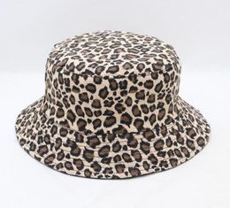 Cloches Leopard Bucket Hat Fishing Luipaard Korean Style Women Summer Chinese Folding Cheetah Print Beach2329318