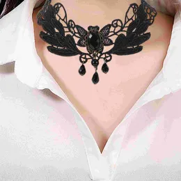 Pendant Necklaces Handmade Choker Necklace Gothic Lcae Korean Version Lolita Jewellery Miss Collarbone Chain