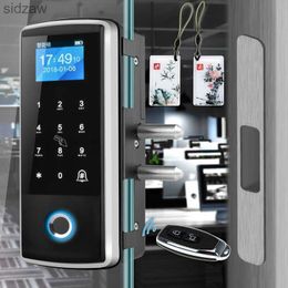 Smart Lock Smart door fingerprint electronic lock digital door opener RFID biometric fingerprint security glass password card WX