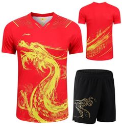 2021 Tokyo Game Lining CHINA Ma Long Men Table Tennis sets pingpong short shirts Chinese Sport sets table Tennis clothes Women Chi1915126