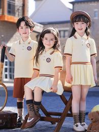 Clothing Sets Design British College Style Children Clothes School Uniform Set Kindergarten Deisgn Kids Graduation Choral Uniform.