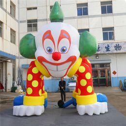 wholesale Inflatable Clown Inflatables Arch Tent With Blower and LED strip For Outside Music Party Stage Decoration