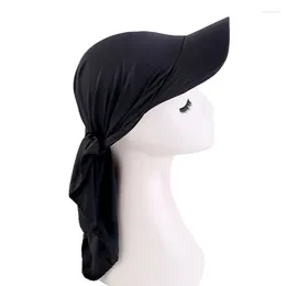 Ball Caps Girl Baseball With Self Tie Turban Day Quick Drying Hat For Teen Outdoor