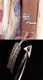 New Trendy Adjustable Bohemian Ethnic Upper Arm Bracelet Arm Cuff Vintage Arrow Open Bangle Armlet Arm Cuff Q07196360986