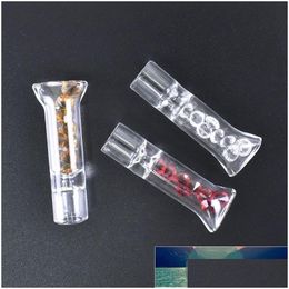 Cigar Accessories Diamond Flat Glass Filter Tips Smoking Factory Price Expert Design Quality Latest Style Original Status Drop Deliv Dhimp