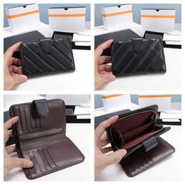 hot best quality genuinel leather mens wallet with box luxurys designers wallet womens wallet purese credit card holder passport holder 224Y