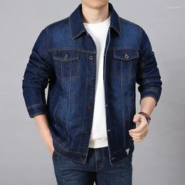 Men's Jackets Denim Jacket Selling Handsome Trend Single Breasted Multi Pocket Lapel Korean Casual Plus Size Coat