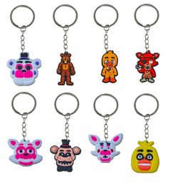 Keychains Lanyards Midnight Bear Keychain Key Chain For Party Favors Gift Backpack Men Keyring Suitable Schoolbag Ring Girls Accessori Ot56B
