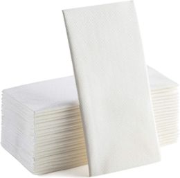 100PCS Long LinenFeel Dinner Paper Napkins 3043cm Disposable NapkinsSoft Table Absorbent for Party Wedding 240508