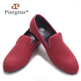 Casual Shoes Arrival Red And Blue Colour Men Canvas British Style Smoking Slippers Party Banquet Male Loafers