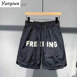 Women's Shorts American Cargo Letter Printing Shorts Japan Cityboy Urban Sports Casual Half Pants Men SS Youth Loose Versatile Beach Capris Y240504
