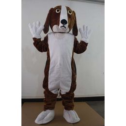 Mascot Costumes Professional New Style Bassat Puppy Dog Fancy Dress Mascot Costume Adult Size